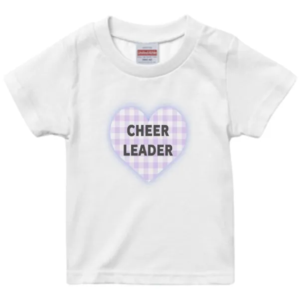 CHEERLEADER チェック KIDS(purple)